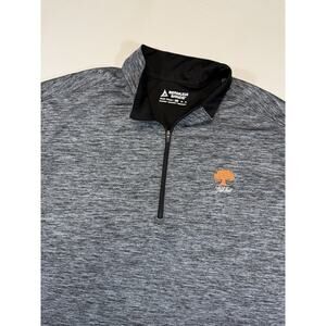 Oak Tree Golf Pullover 2XL Bermuda Sands 1/4 Zip Performance Gray Mens